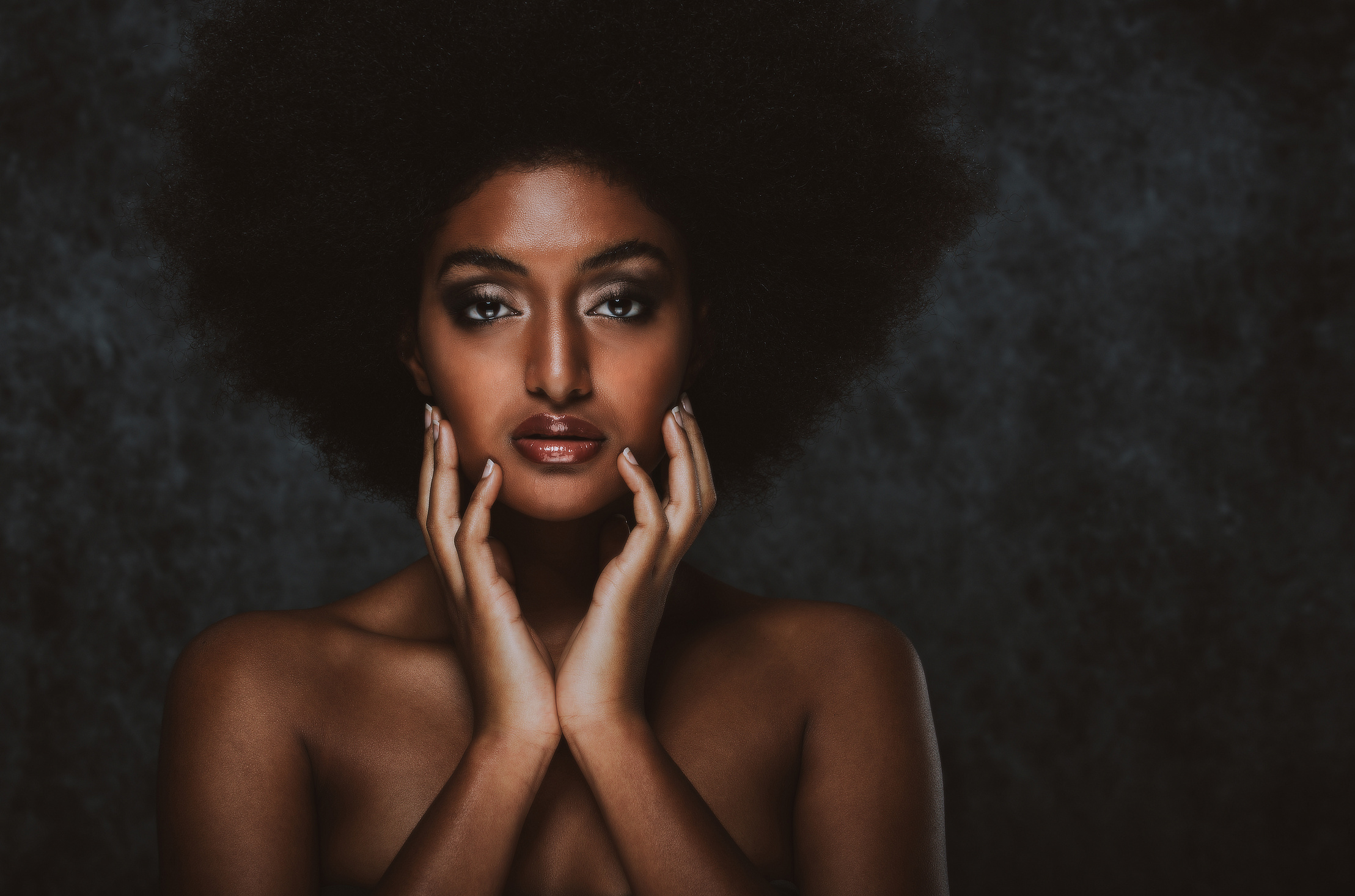 Beautiful Black Woman, Beauty Studio Set